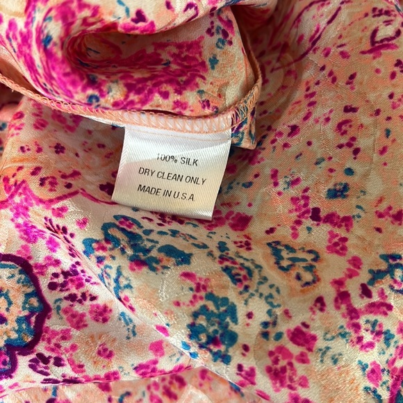 Alice and Trixie, 100 % Silk blouse, luxurious, ruffle sleeve,XS - Picture 8 of 9